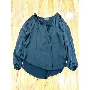 VICI xs peasant flowy blouse black